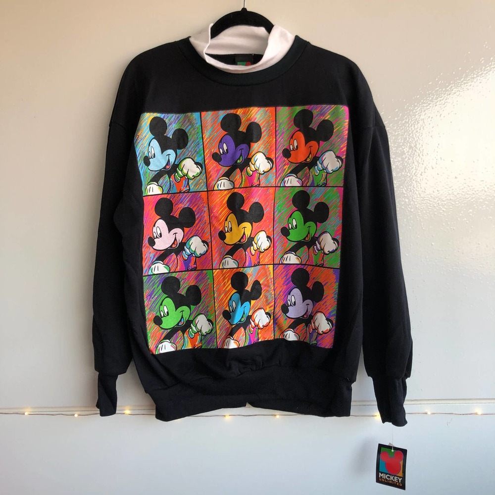 Mickey Mouse Colorful Graphic Sweatshirt